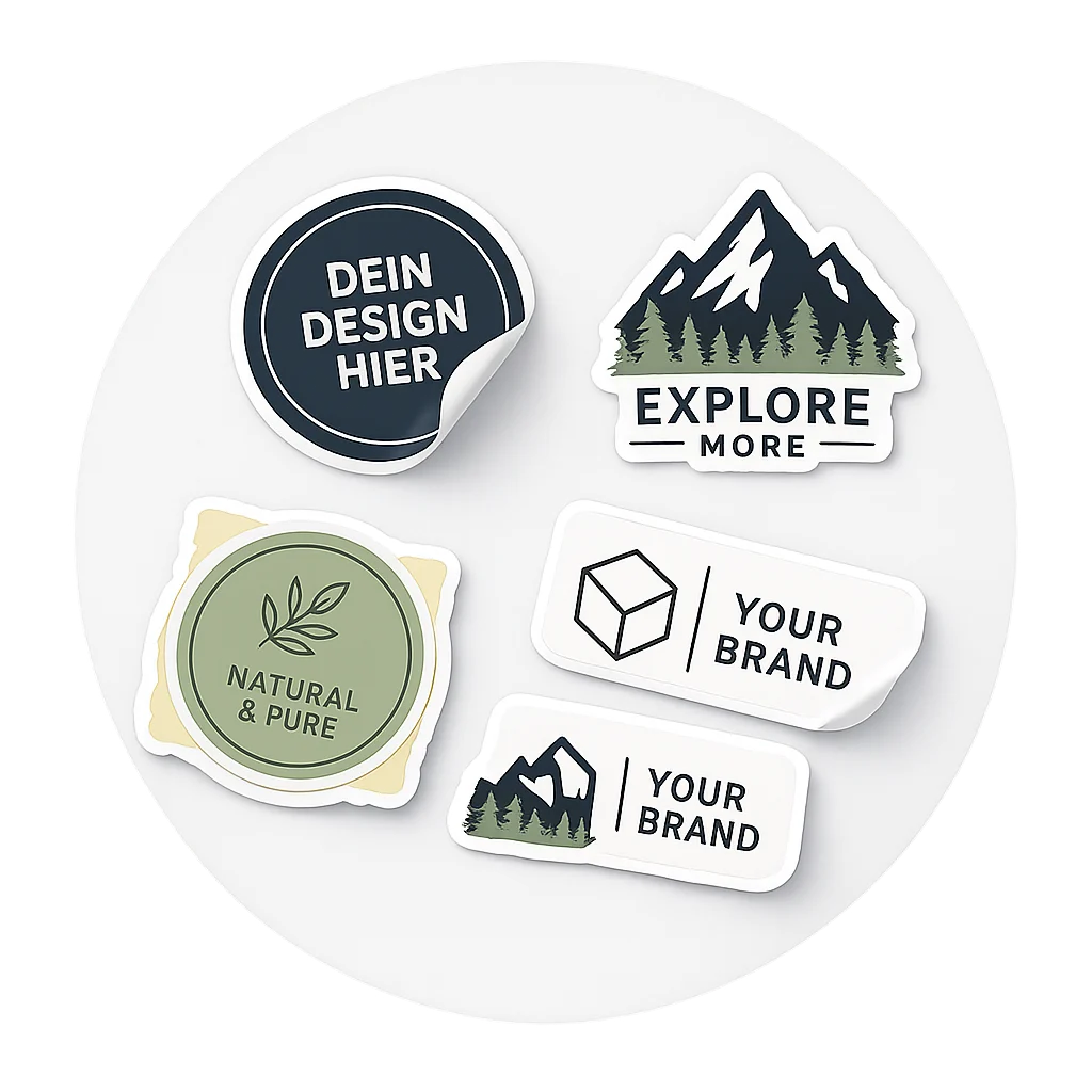 Aufkleber & Stickers Rund Freeform